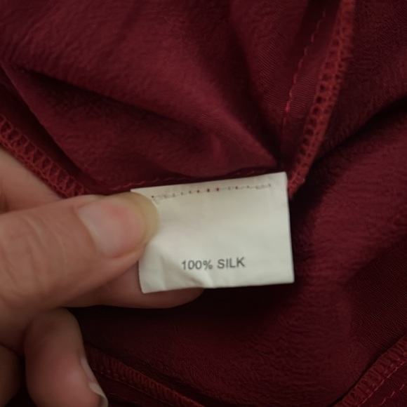 Silk Dress ( maroon color ) - Picture 3 of 6